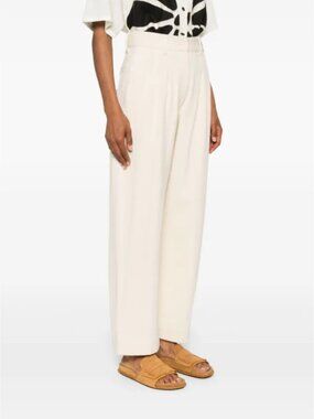 Mii Miti Pleated Trousers in Ecru